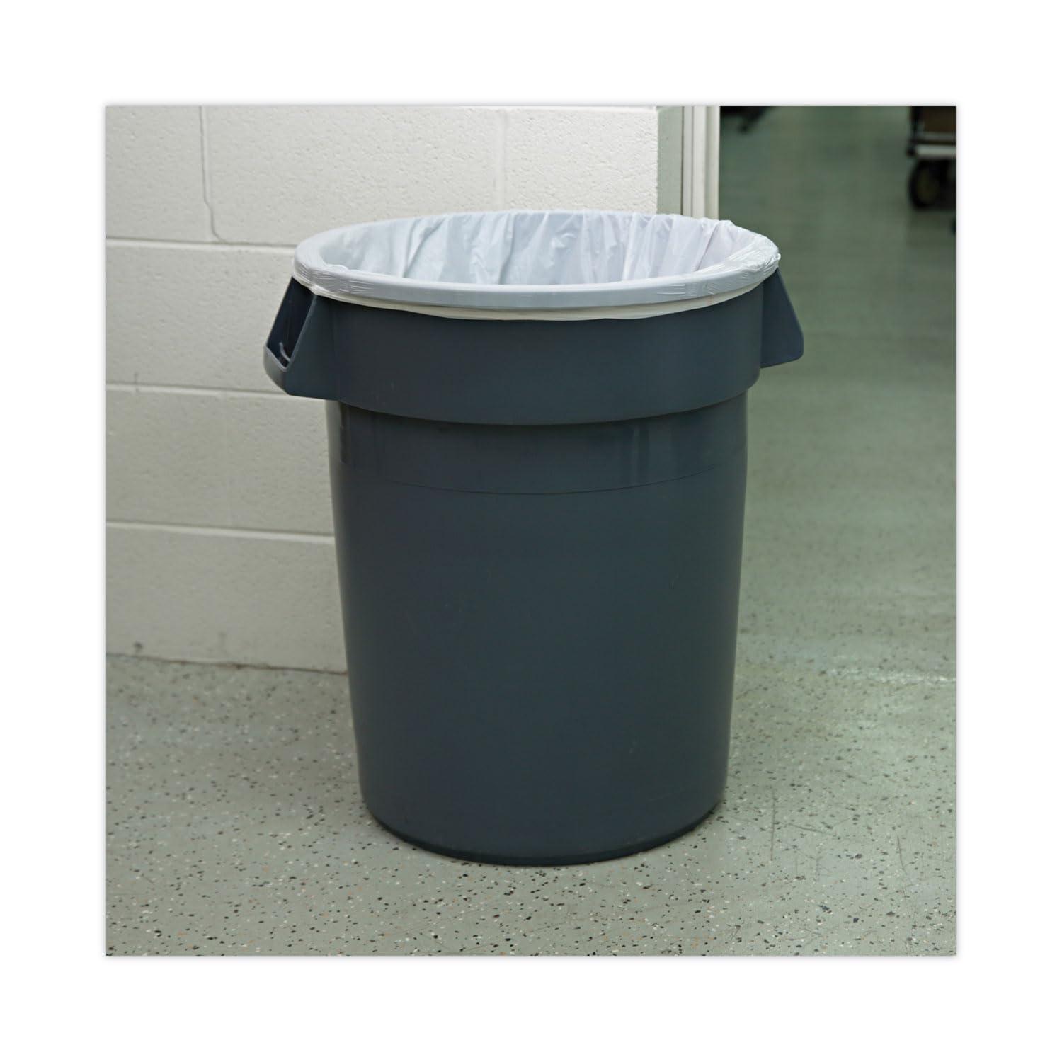image:imageBoardwalk 243306 HighDensity Can Liner 1216gal 24 x 33 6mic Natural 50 Bags per Roll Case of 20 RollsNatural
