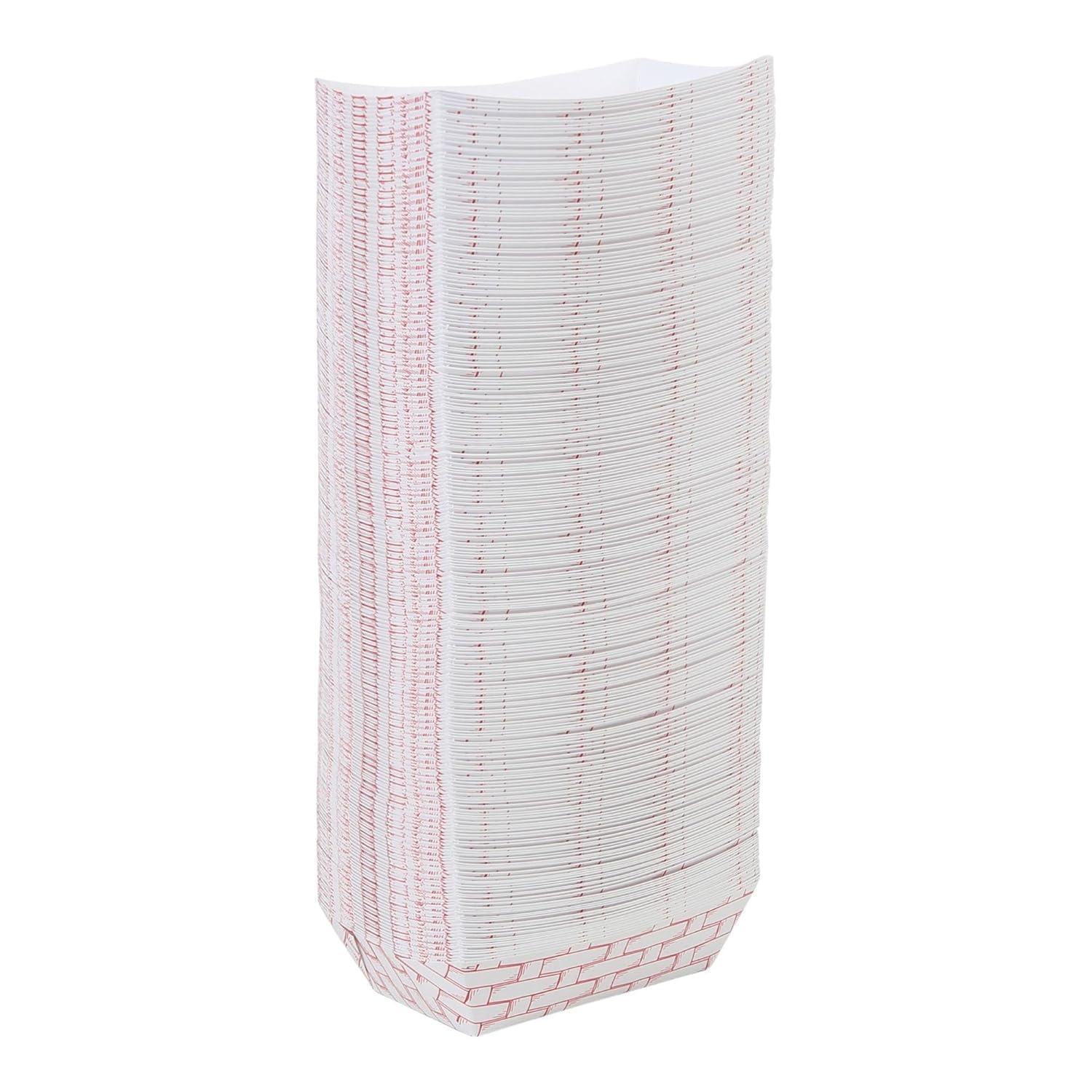 image:imageBoardwalk 30LAG200 Paper Food Baskets 2lb Capacity RedWhite Case of 1000