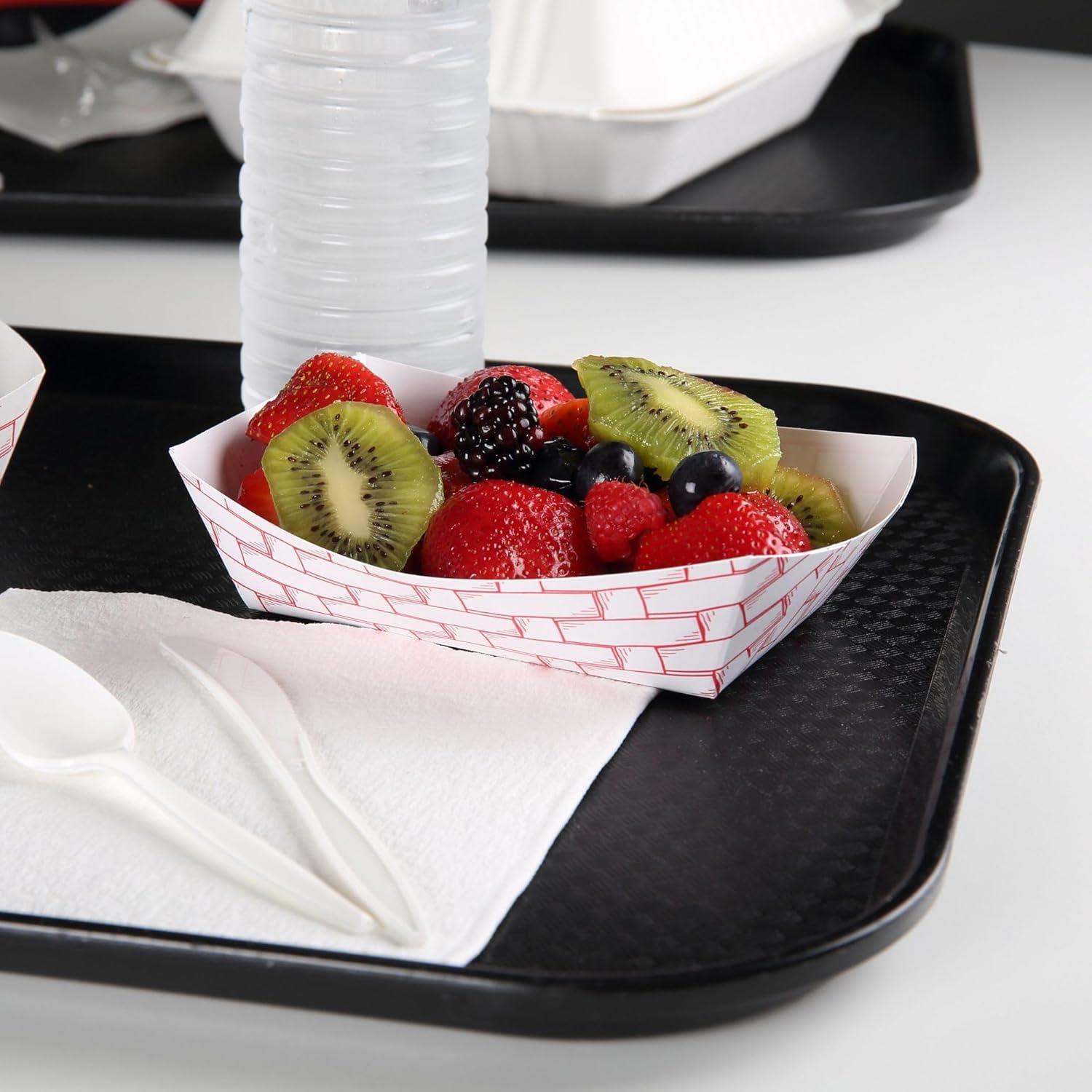 image:imageBoardwalk 30LAG200 Paper Food Baskets 2lb Capacity RedWhite Case of 1000