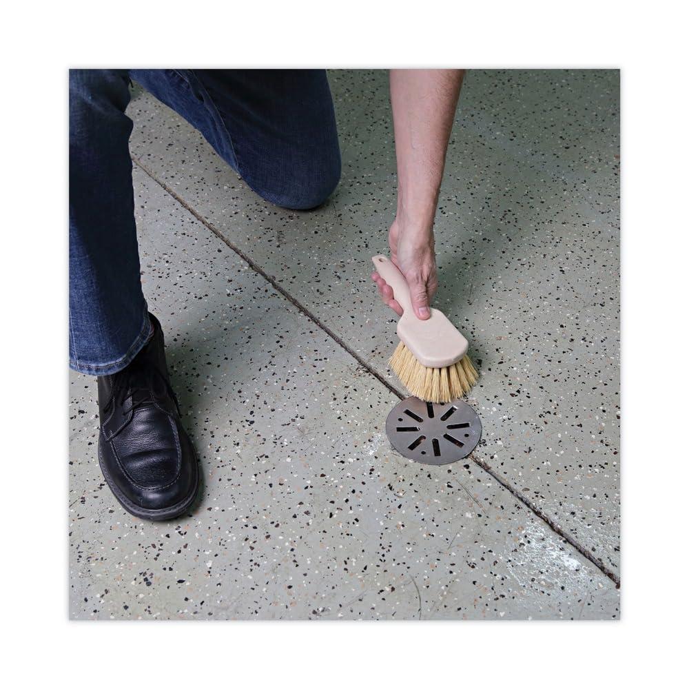 image:imageBoardwalk BWK4208 55 in Brush 3 in Tan Plastic Handle Cream Tampico Bristles Utility BrushTan