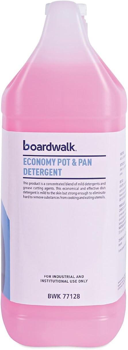 image:imageBoardwalk BWK7714EA 1 Gallon Bottle Industrial Strength Pot and Pan Detergent1 Count Pack of 4