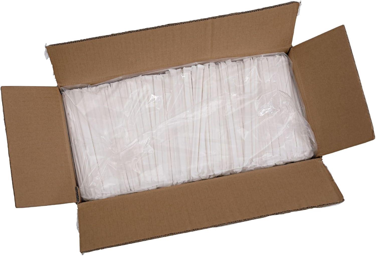 image:imageBoardwalk BWKPPRSTRWWR 775 in x 025 in Individually Wrapped Paper Straws White 3200Carton