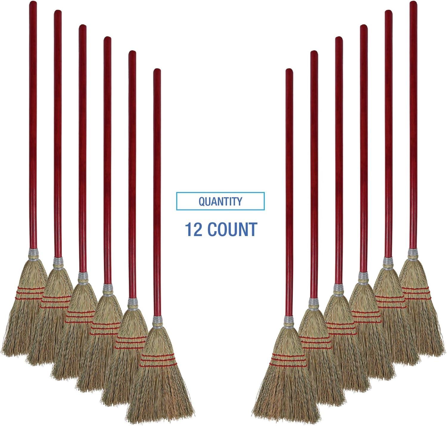 image:imageBoardwalk Corn Fiber Lobbytoy Broom Corn Fiber Bristles 39 Overall Length Red