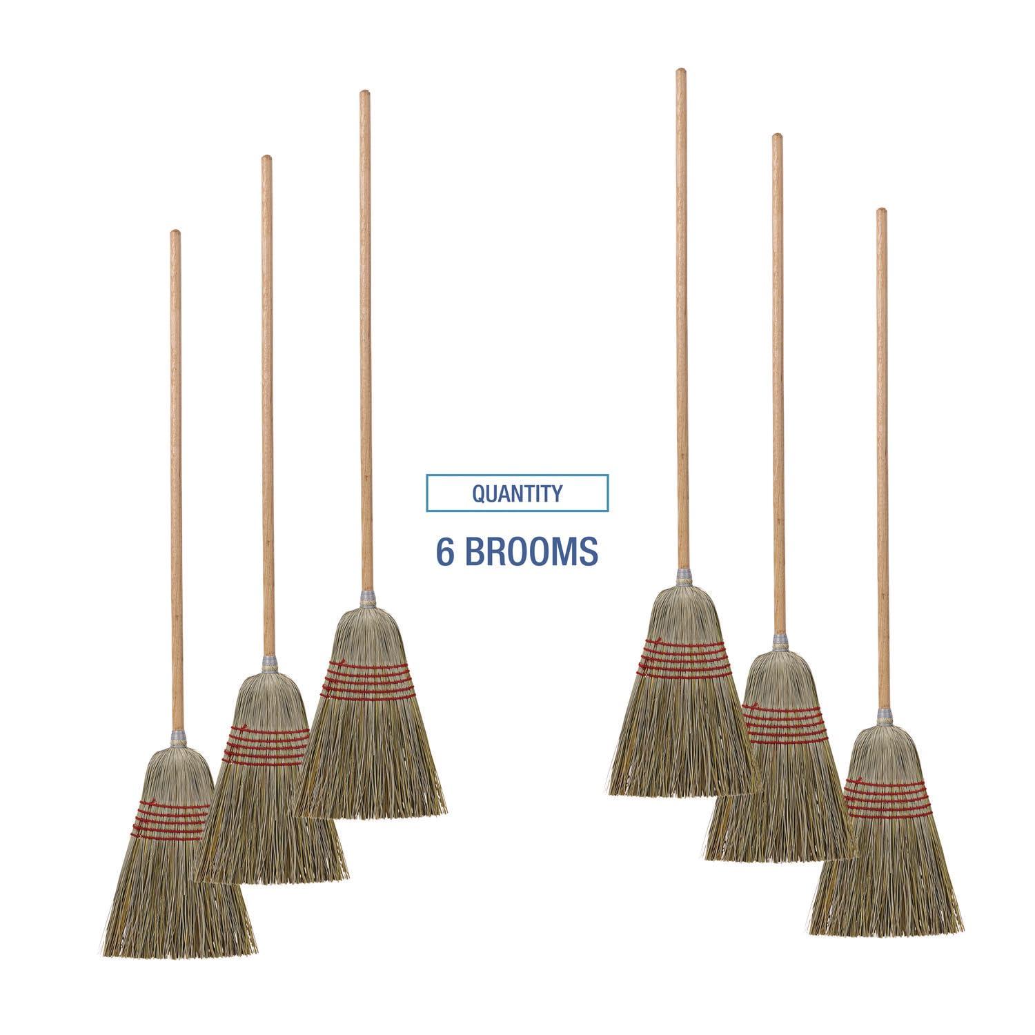 image:imageBoardwalk CornFiber Brooms CornYucca Bristles 535 Overall Length Natural 6Carton