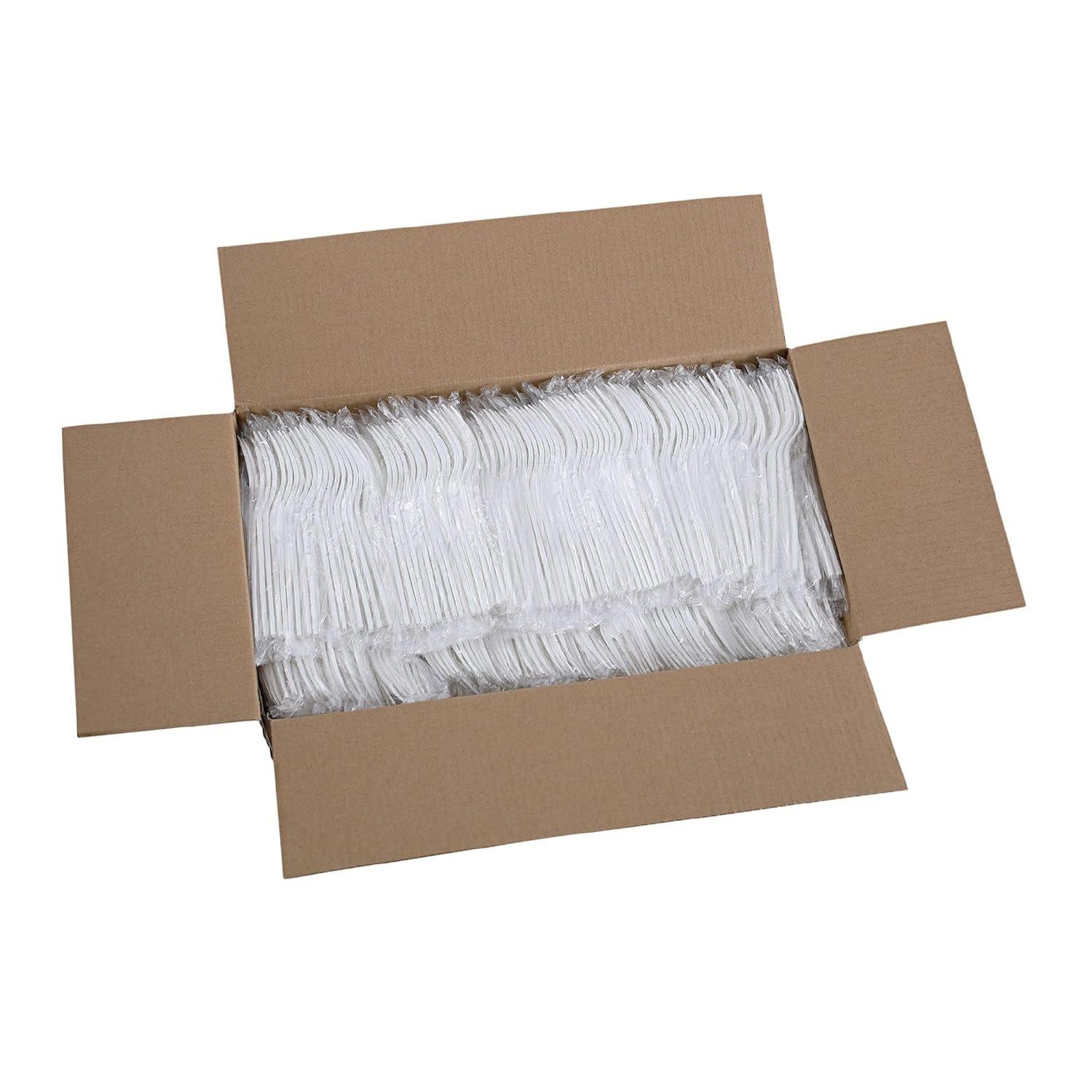 image:imageBoardwalk Heavyweight Wrapped Polypropylene Cutlery Fork White 1000Carton