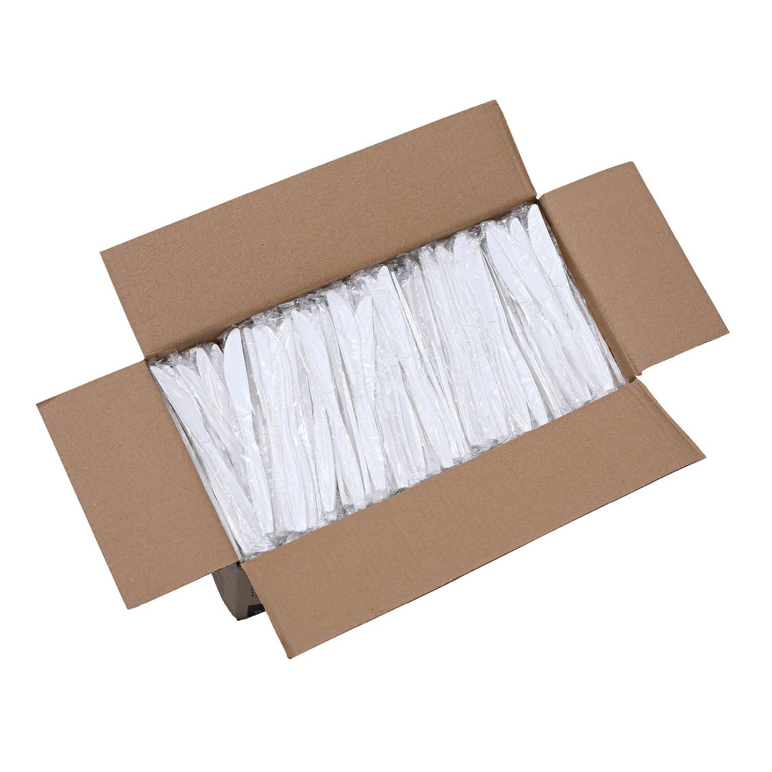 image:imageBoardwalk Heavyweight Wrapped Polypropylene Cutlery Knife White 1000Carton