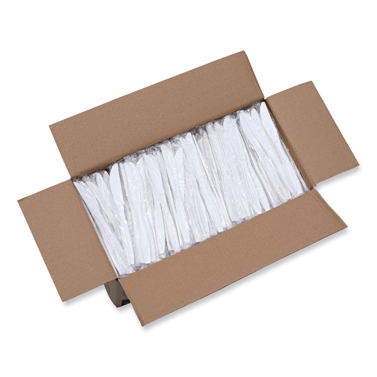 image:imageBoardwalk Heavyweight Wrapped Polypropylene Cutlery Knife White 1000Carton