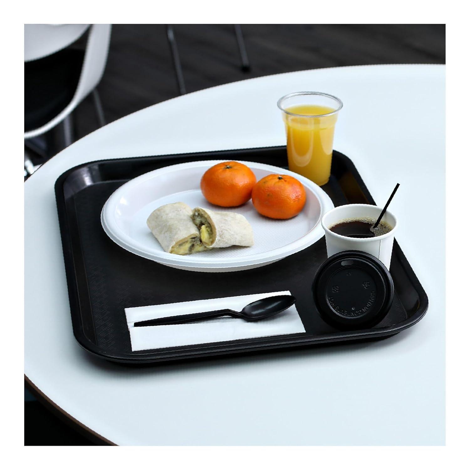 image:imageBoardwalk Heavyweight Wrapped Polypropylene Cutlery Teaspoon Black 1000Carton