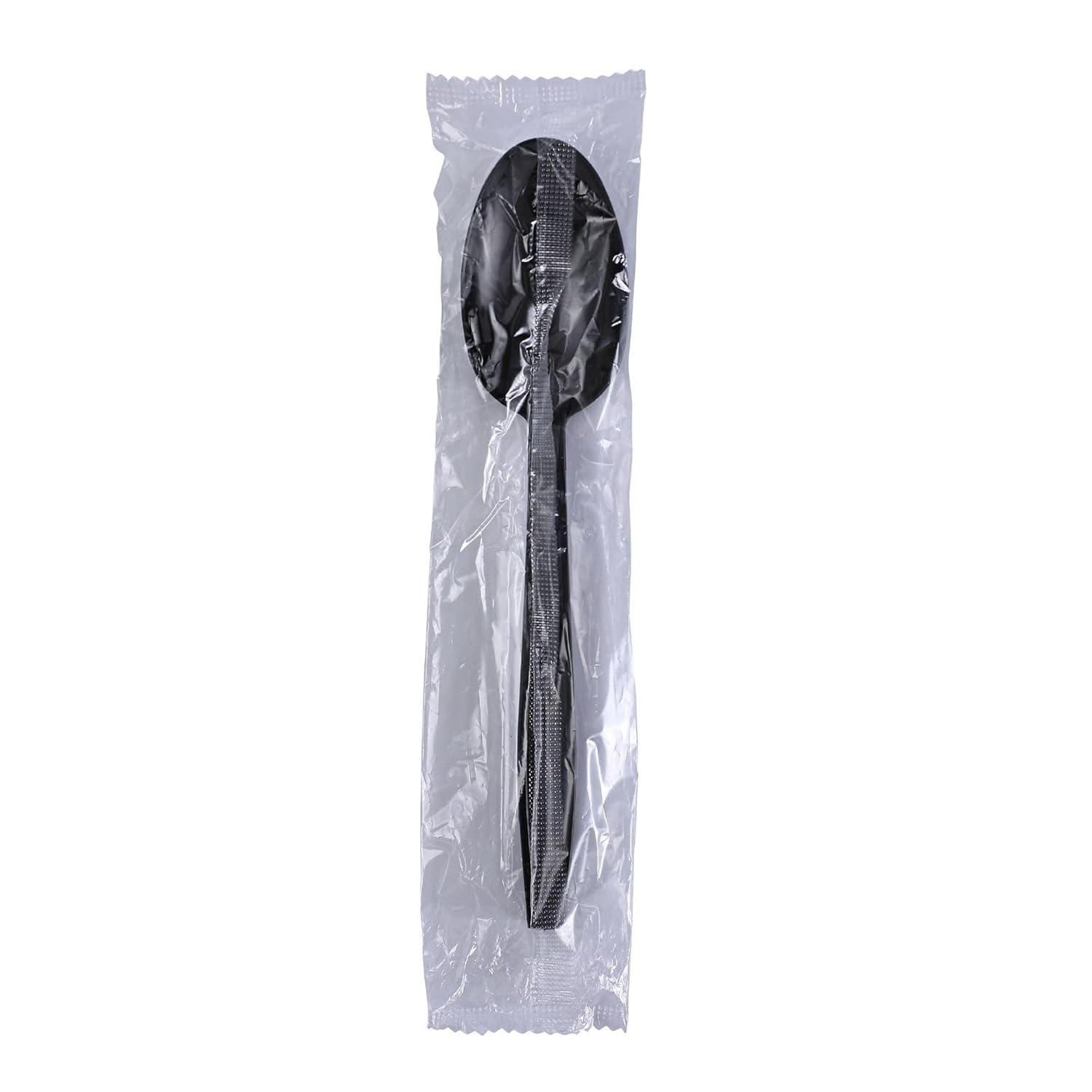 image:imageBoardwalk Heavyweight Wrapped Polypropylene Cutlery Teaspoon Black 1000Carton