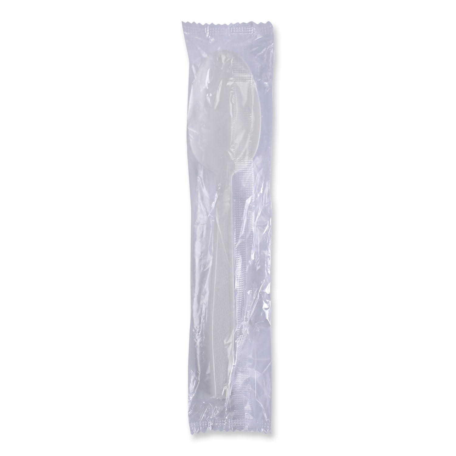 image:imageBoardwalk Heavyweight Wrapped Polypropylene Cutlery Teaspoon White 1000Carton