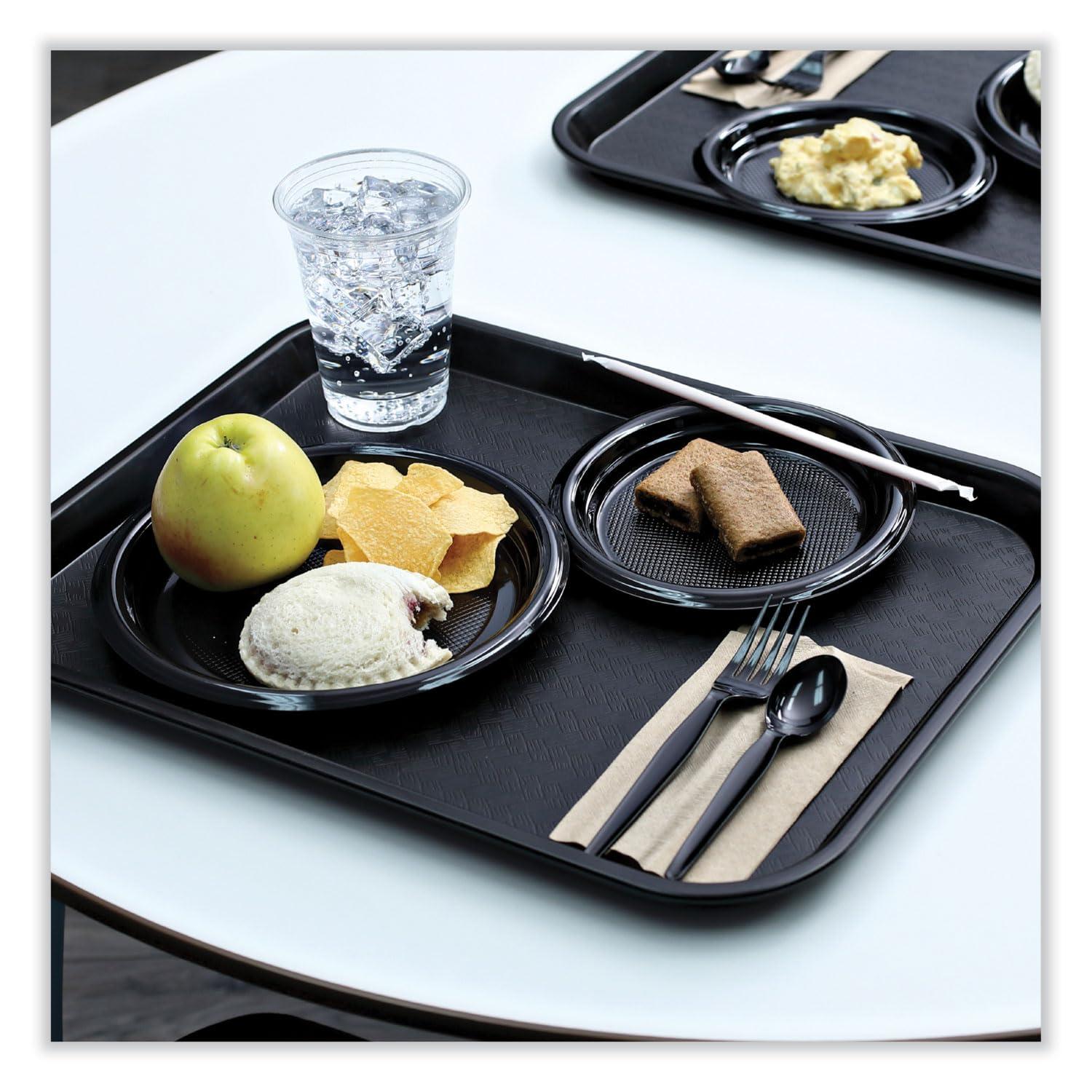 image:imageBoardwalk Heavyweight Wrapped Polystyrene Cutlery Teaspoon Black 1000Carton