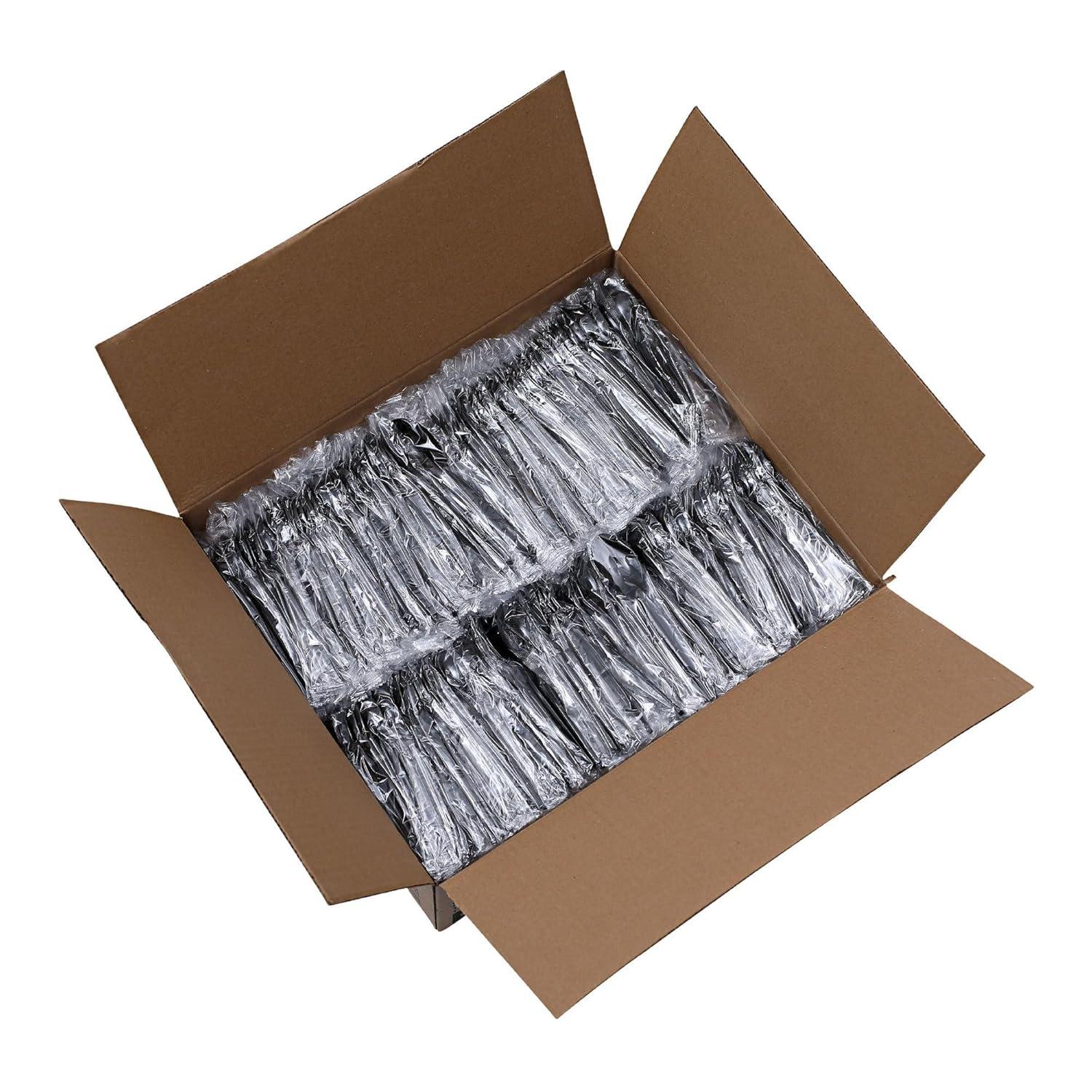 image:imageBoardwalk Heavyweight Wrapped Polystyrene Cutlery Teaspoon Black 1000Carton