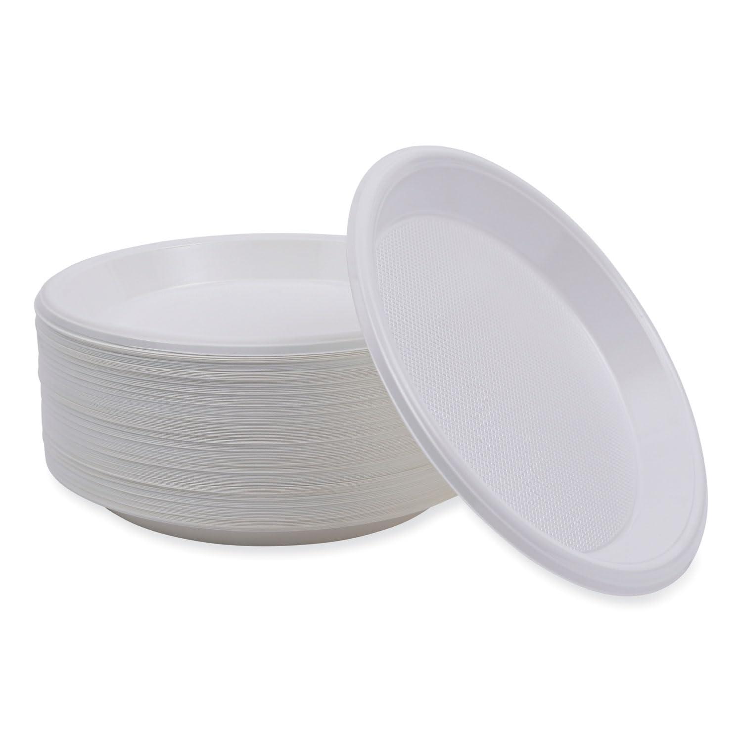image:imageBoardwalk HiImpact Plastic Dinnerware Plate 10 dia White 500Carton