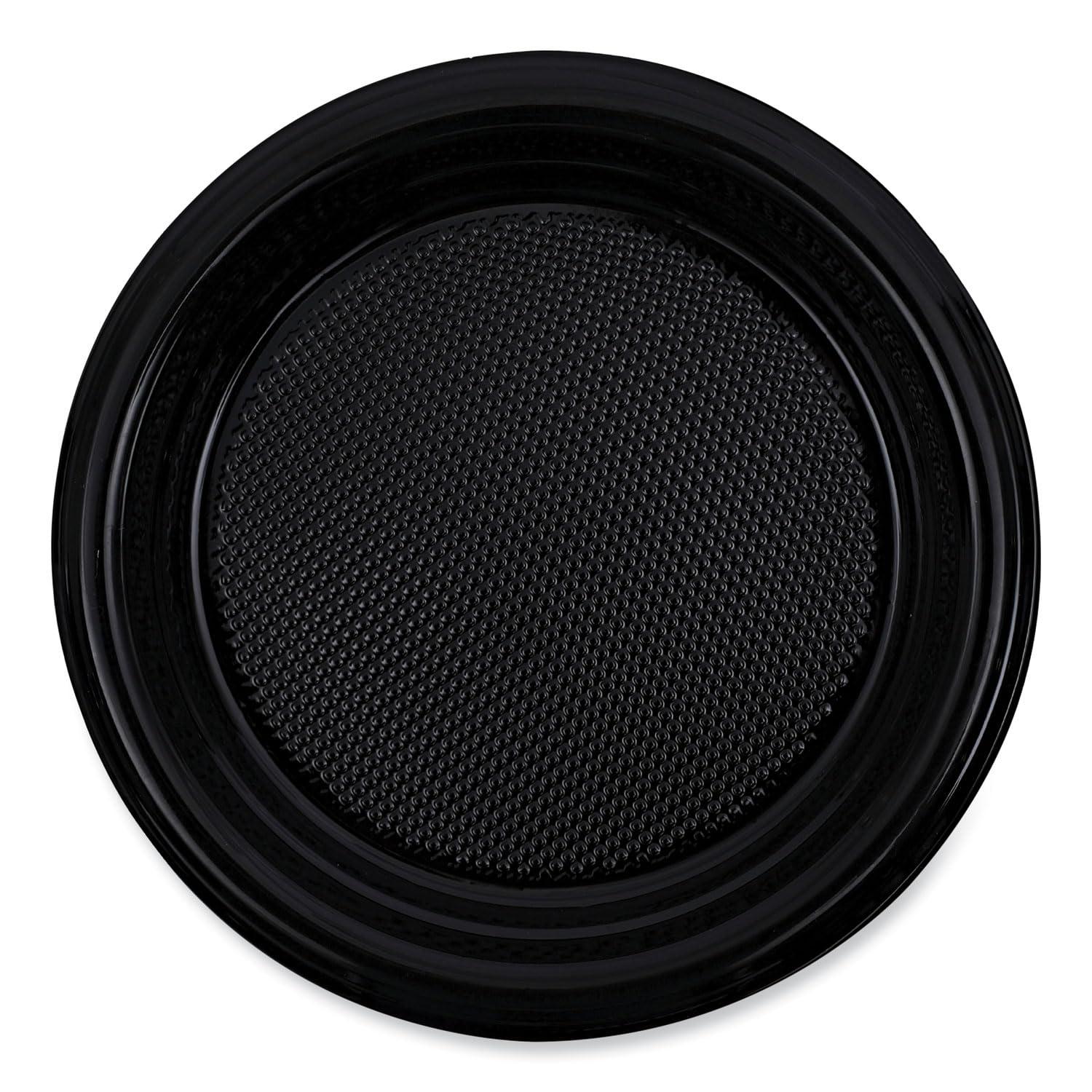 image:imageBoardwalk HiImpact Plastic Dinnerware Plate 6 dia Black 1000Carton