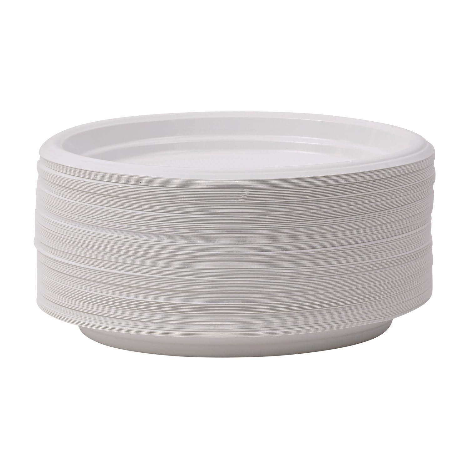image:imageBoardwalk HiImpact Plastic Dinnerware Plate 9 dia White 500Carton