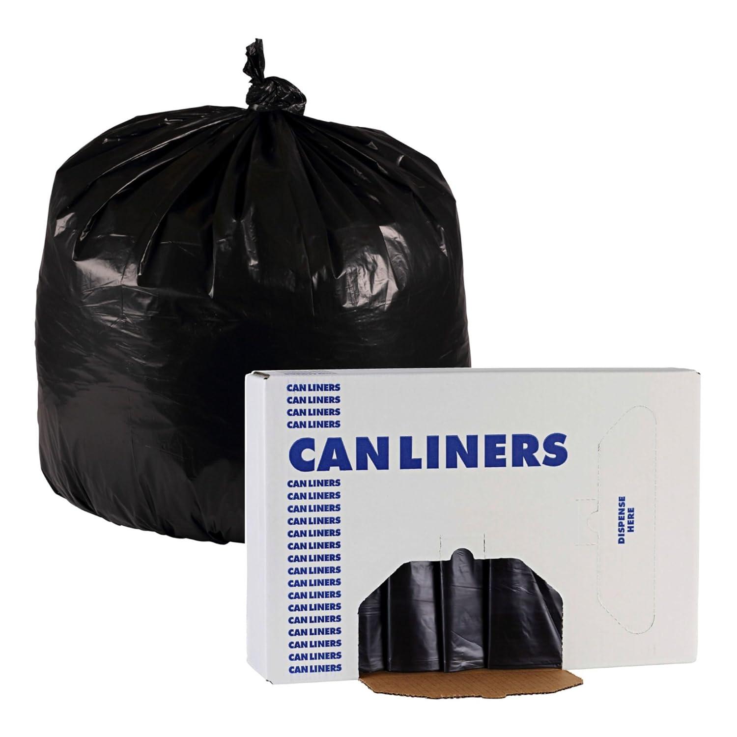 image:imageBoardwalk Linear Low Density Industrial Can Liners 33 gal 06 mil 33 x 39 Black 200Carton