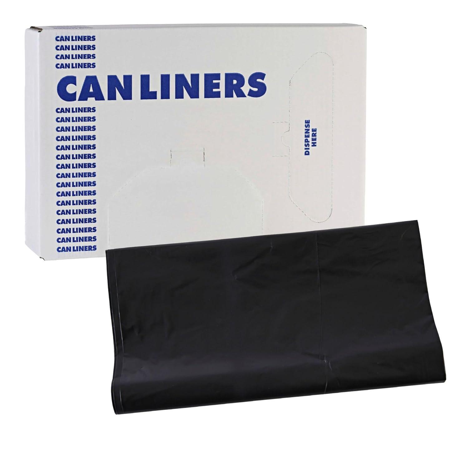 image:imageBoardwalk Linear Low Density Industrial Can Liners 56 gal 17 mil 43 x 47 Black 100CartonBlack