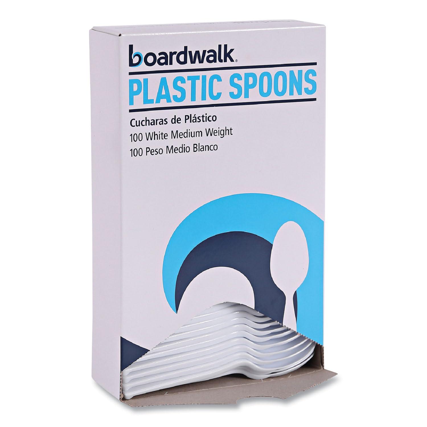 image:imageBoardwalk Mediumweight Polystyrene Cutlery Teaspoon White 10 Boxes of 100Carton