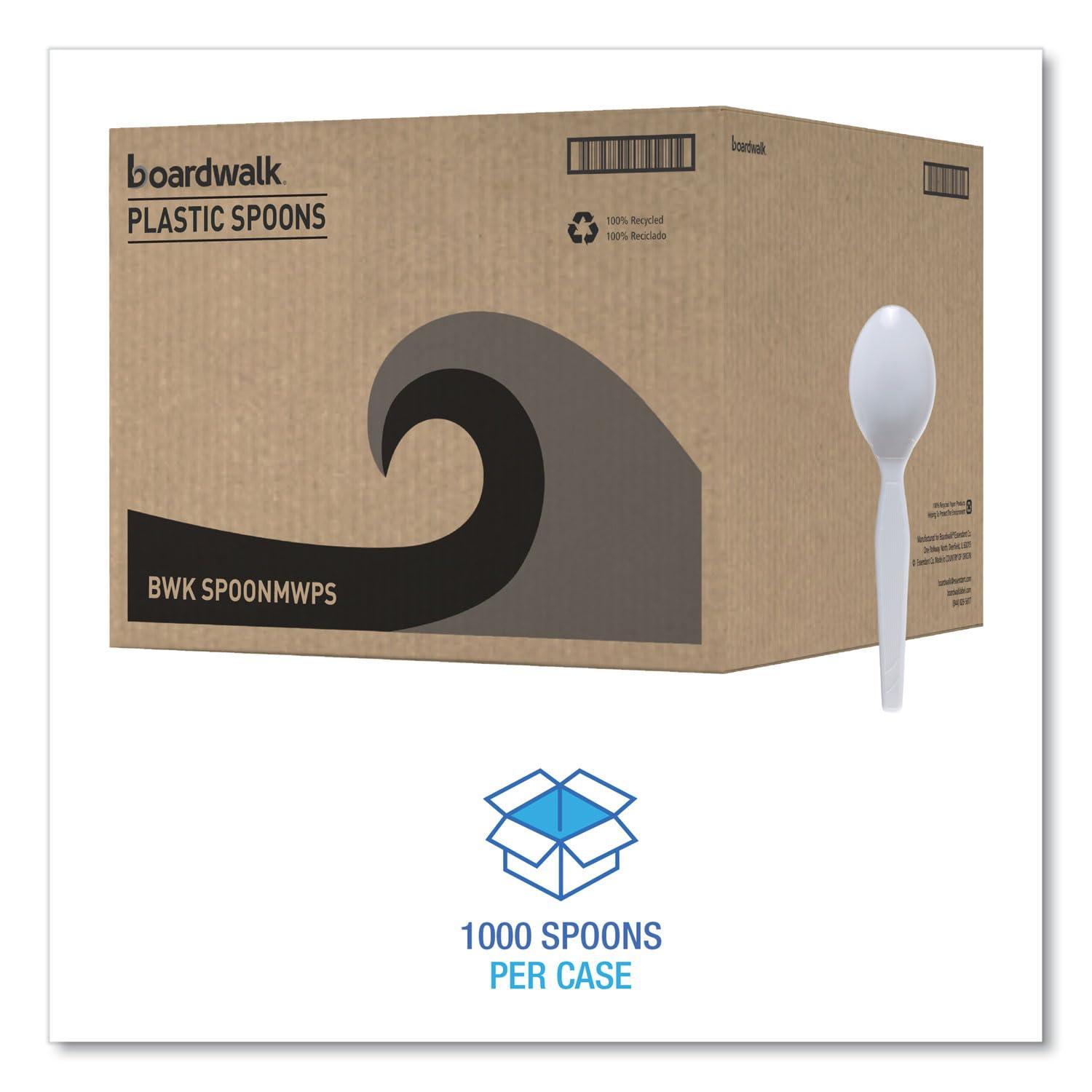 image:imageBoardwalk Mediumweight Polystyrene Cutlery Teaspoon White 10 Boxes of 100Carton