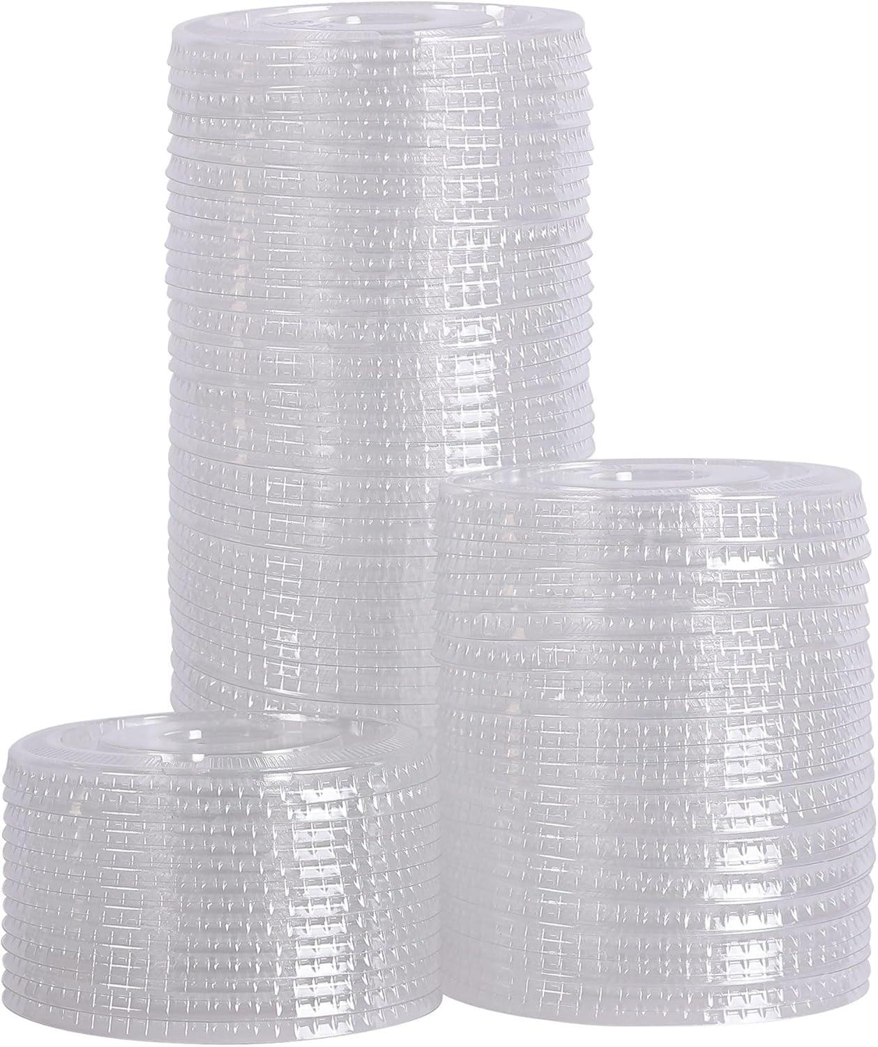 image:imageBoardwalk PET Cold Cup Lids Fits 12 oz Squat and 14 to 24 oz Plastic Cups Clear 1000Carton