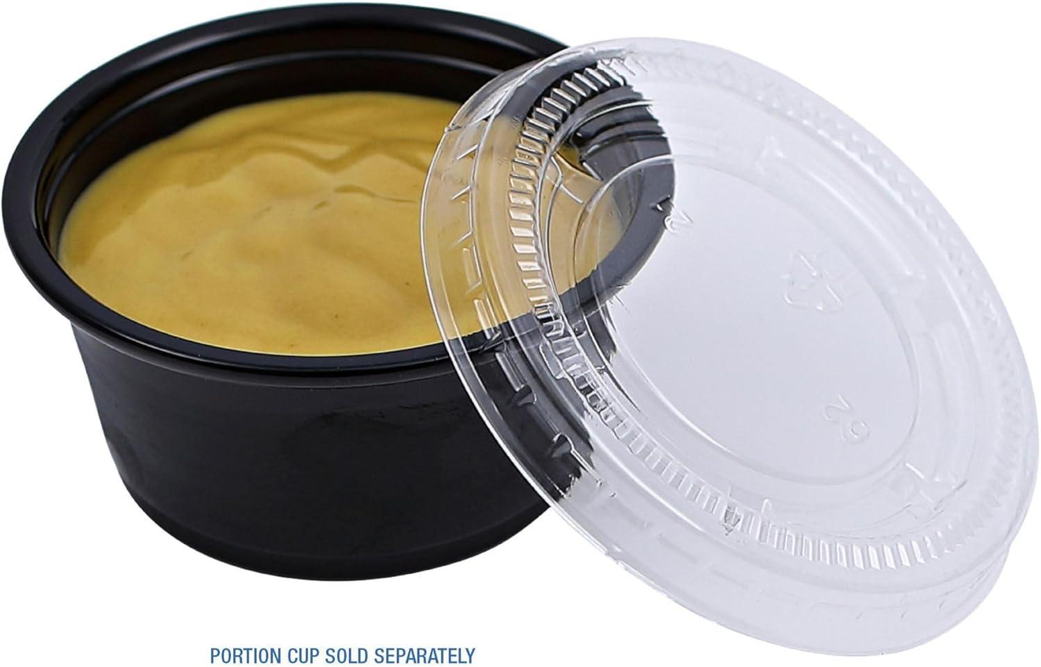 image:imageBoardwalk Souffleportion Cup Lids Fits 2 Oz Portion Cups Clear 2500carton
