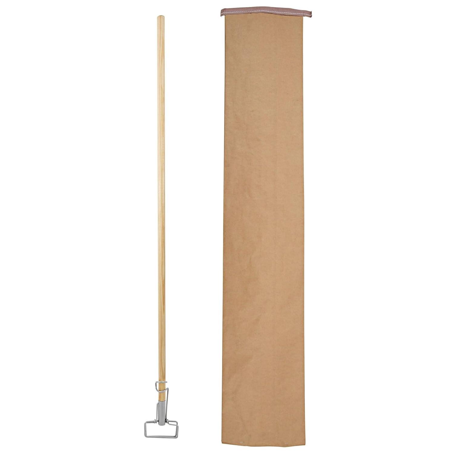 image:imageBoardwalk Spring Grip Metal Head Mop Handle for Most Mop Heads Wood 60 Natural
