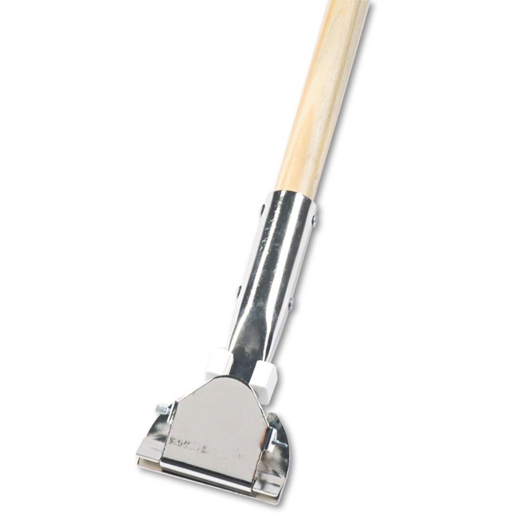 image:imageBoardwalk 1490 ClipOn Dust Mop Handle Lacquered Wood Swivel Head 1 Dia x 60in Long