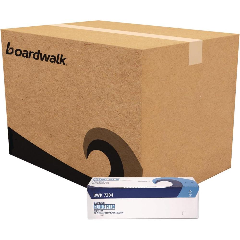 image:imageBoardwalk 7204 Clear PVC Food Wrap Film 18 x 2000 ft Roll