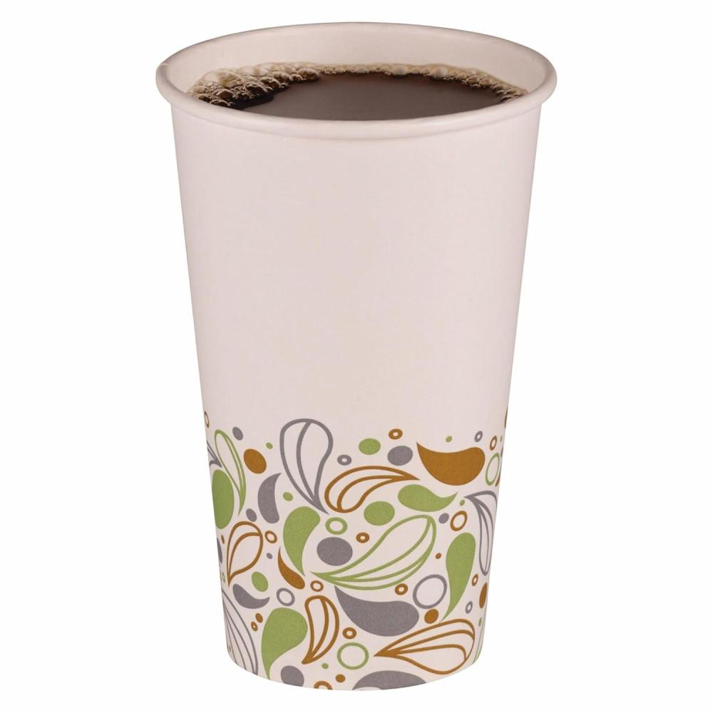 image:imageBoardwalk Deerfield Printed Paper Hot Cups 16 Oz 50 Cupssleeve 20 Sleevescarton