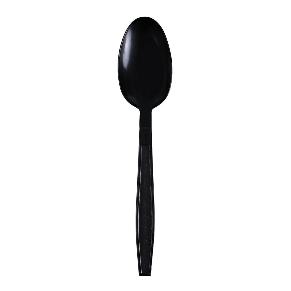 image:imageBoardwalk Heavyweight Wrapped Polypropylene Cutlery Teaspoon Black 1000Carton