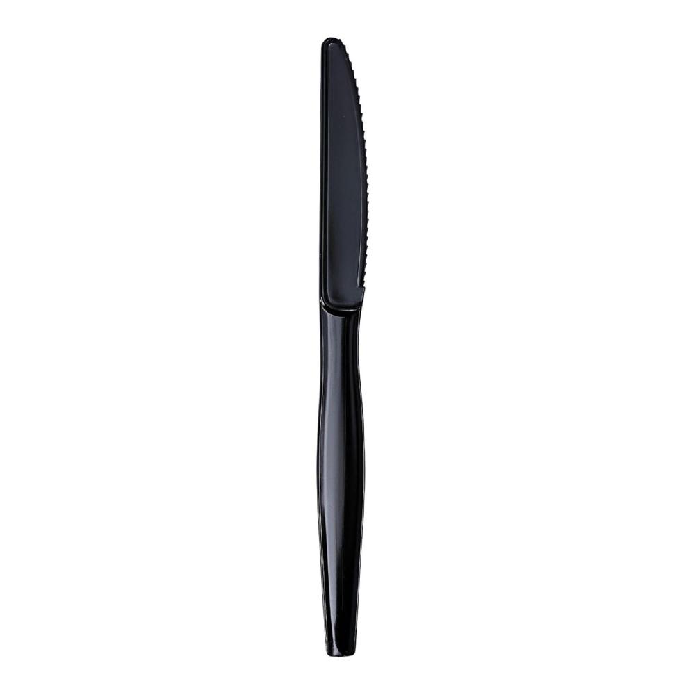 image:imageBoardwalk Heavyweight Wrapped Polystyrene Cutlery Knife Black 1000Carton