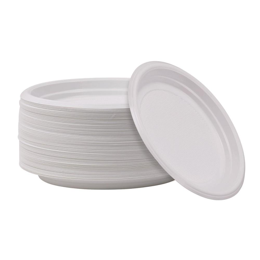 image:imageBoardwalk HiImpact Plastic Dinnerware Plate 9 dia White 500Carton