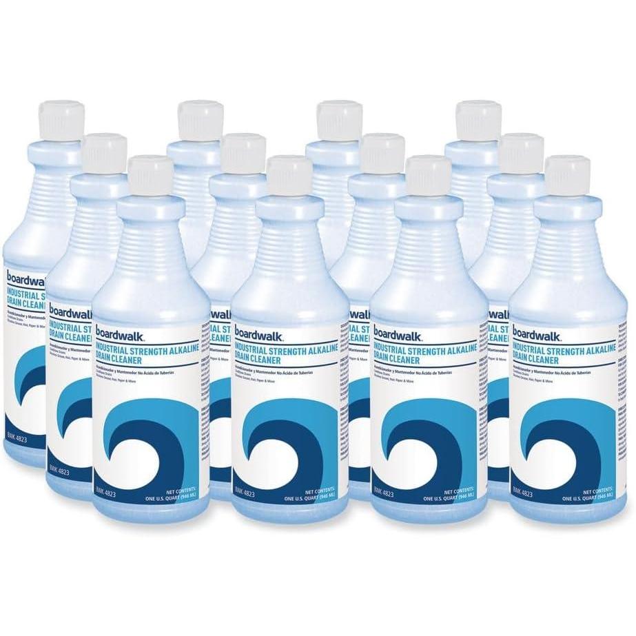 image:imageBoardwalk Industrial Strength Alkaline Drain Cleaner 32 Oz Bottle 12carton