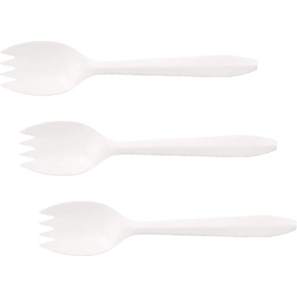 image:imageBoardwalk SPORK Mediumweight Polypropylene Cutlery Spork White Case of 10009 Pack of 3