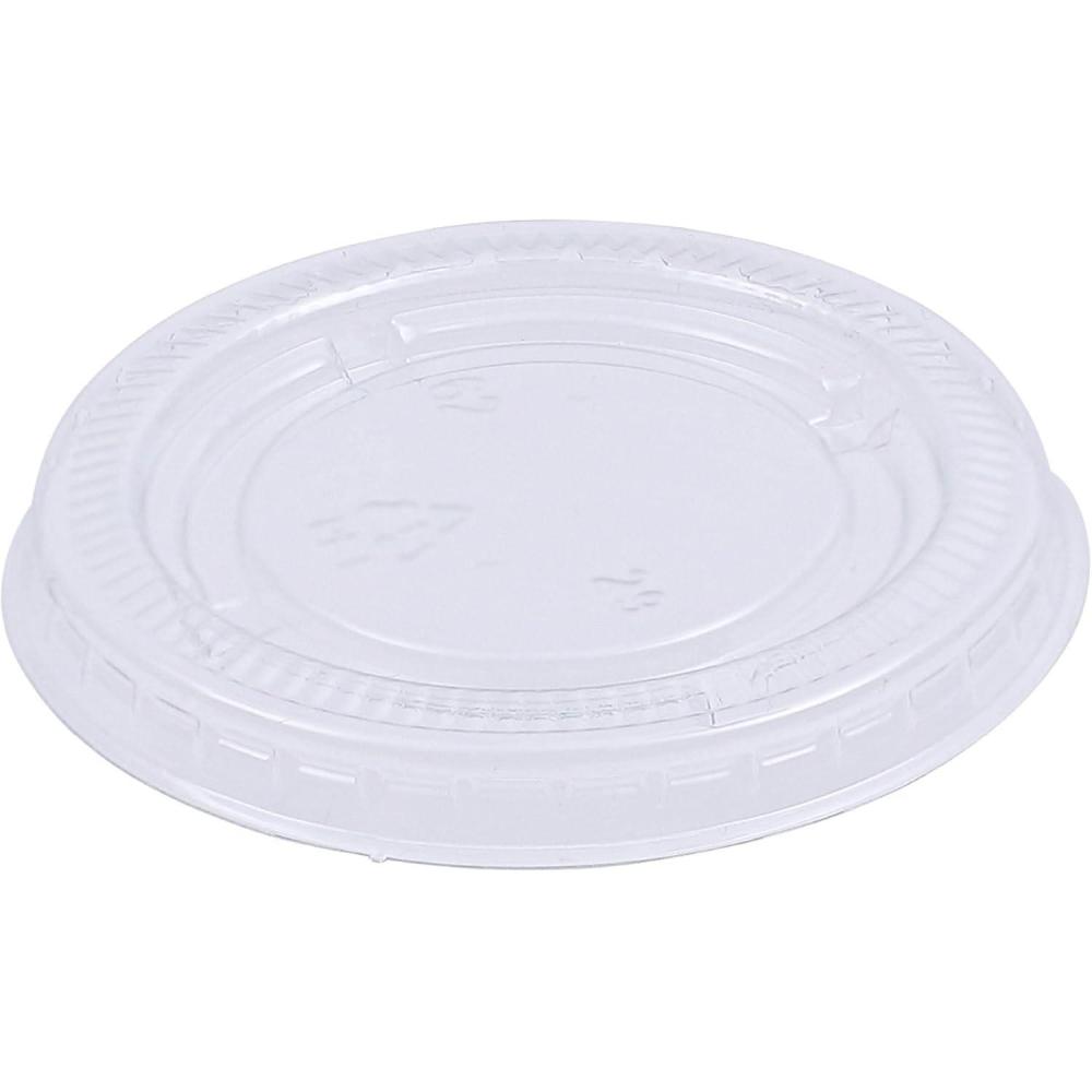 image:imageBoardwalk Souffleportion Cup Lids Fits 2 Oz Portion Cups Clear 2500carton