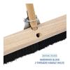 Boardwalk 20236 Floor Brush Head, 2 1/2″ Black Tampico Fiber, 36″