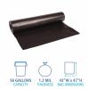 Boardwalk 518 SH-Grade Repro Can Liners, 43×47, 56gal, 1.2mil, Black, 10 Bags per Roll (Case of 10 Rolls)