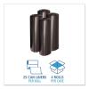 Boardwalk 519 SH-Grade Repro Can Liners, 38×58, 60gal, 1.2mil, Black, 10 Bags per Roll (Case of 10 Rolls)