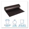 Boardwalk 519 SH-Grade Repro Can Liners, 38×58, 60gal, 1.2mil, Black, 10 Bags per Roll (Case of 10 Rolls)