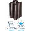 Boardwalk 521 Super Extra-Heavy Repro Can Liner, 40×46, 1.6 Mil, 45gal, Blk, 10 Bags per Roll (Case of 10 Rolls)(1 Count (Pack of 100))