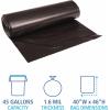 Boardwalk 521 Super Extra-Heavy Repro Can Liner, 40×46, 1.6 Mil, 45gal, Blk, 10 Bags per Roll (Case of 10 Rolls)(1 Count (Pack of 100))