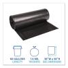 Boardwalk 523 Super Extra-Heavy Repro Can Liner, 38×58, 1.6 Mil, 60gal, Blk, 10 Bags per Roll (Case of 10 Rolls)