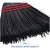 Boardwalk BWK951BP Flag Tipped Poly Bristle 37 in. – 38 in. Length Lobby Broom – Natural/Black (1 Dozen)