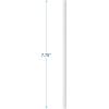 Boardwalk BWKPPRSTRWWR 7.75 in. x 0.25 in. Individually Wrapped Paper Straws – White (3200/Carton)