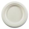 Boardwalk Bagasse PFAS-Free Dinnerware, Plate, 6″ dia, White, 1,000/Carton
