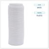 Boardwalk Deerfield Hot Cup Lids, Fits 10 Oz To 20 Oz Cups, White, Plastic, 50/pack, 20 Packs/carton