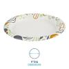 Boardwalk Deerfield Printed Paper Plates, 9″ Dia, Coated/soak Proof, Multicolor, 125/pack, 8 Packs/carton