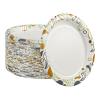 Boardwalk Deerfield Printed Paper Plates, 9″ Dia, Coated/soak Proof, Multicolor, 125/pack, 8 Packs/carton