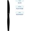 Boardwalk Heavyweight Polystyrene Cutlery, Knife, Black, 1000/carton