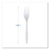 Boardwalk Heavyweight Wrapped Polypropylene Cutlery, Fork, White, 1,000/Carton